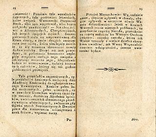Rozprawa <em>O Towarzystwach Uczonych</em>, opublikowana w tomie pierwszym <em>Rocznika Towarzystwa Naukowego z Uniwersytetem Krakowskim połączonego</em> z roku 1817, strony 28-29